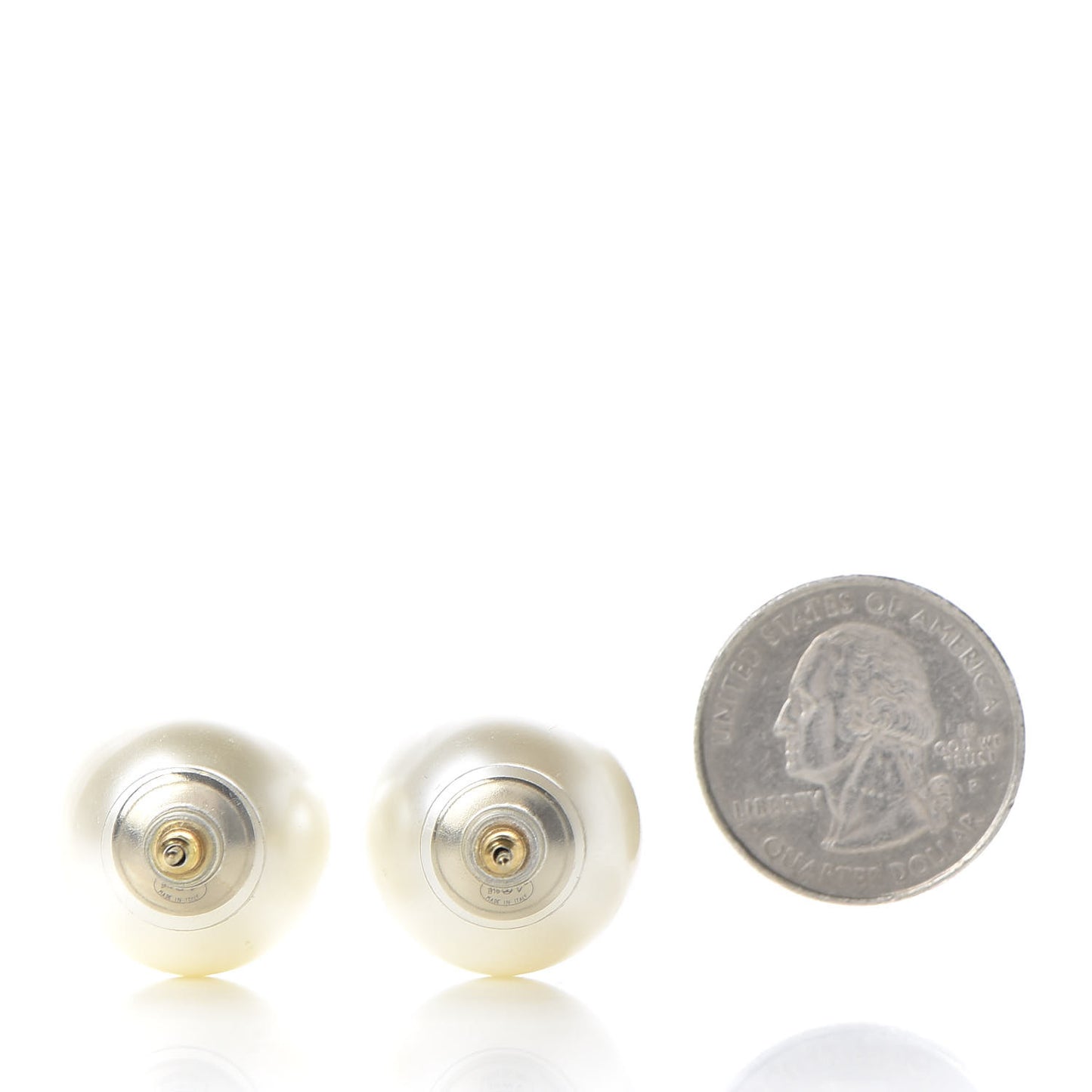 Pearl CC Large Earrings Gold