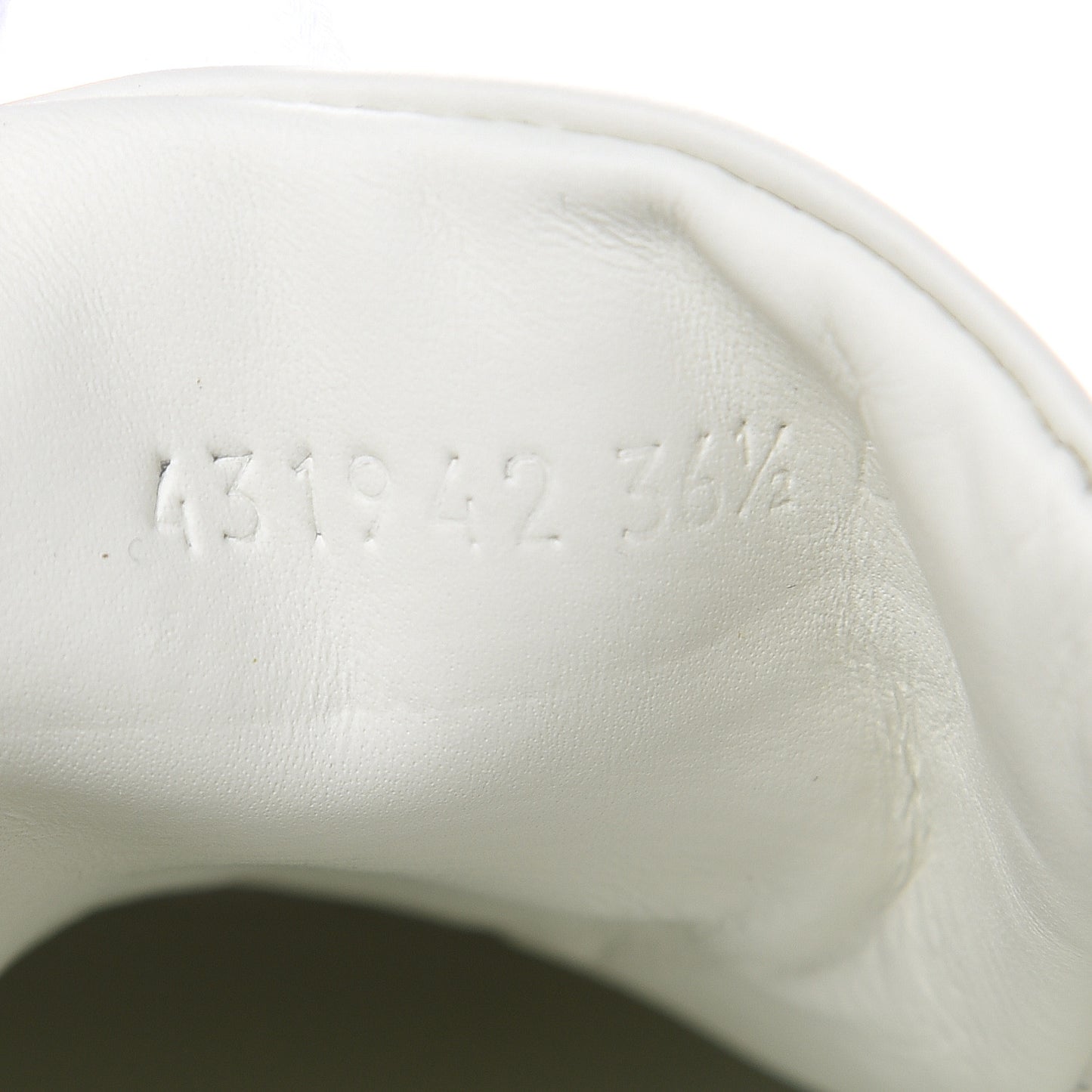 Calfskin Ayers Bee Embroidered Womens Ace Sneakers 36.5 White Green