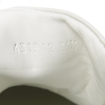 Gucci Calfskin Ayers Bee Embroidered Womens Ace Sneakers 36.5 White Green 9 of 10