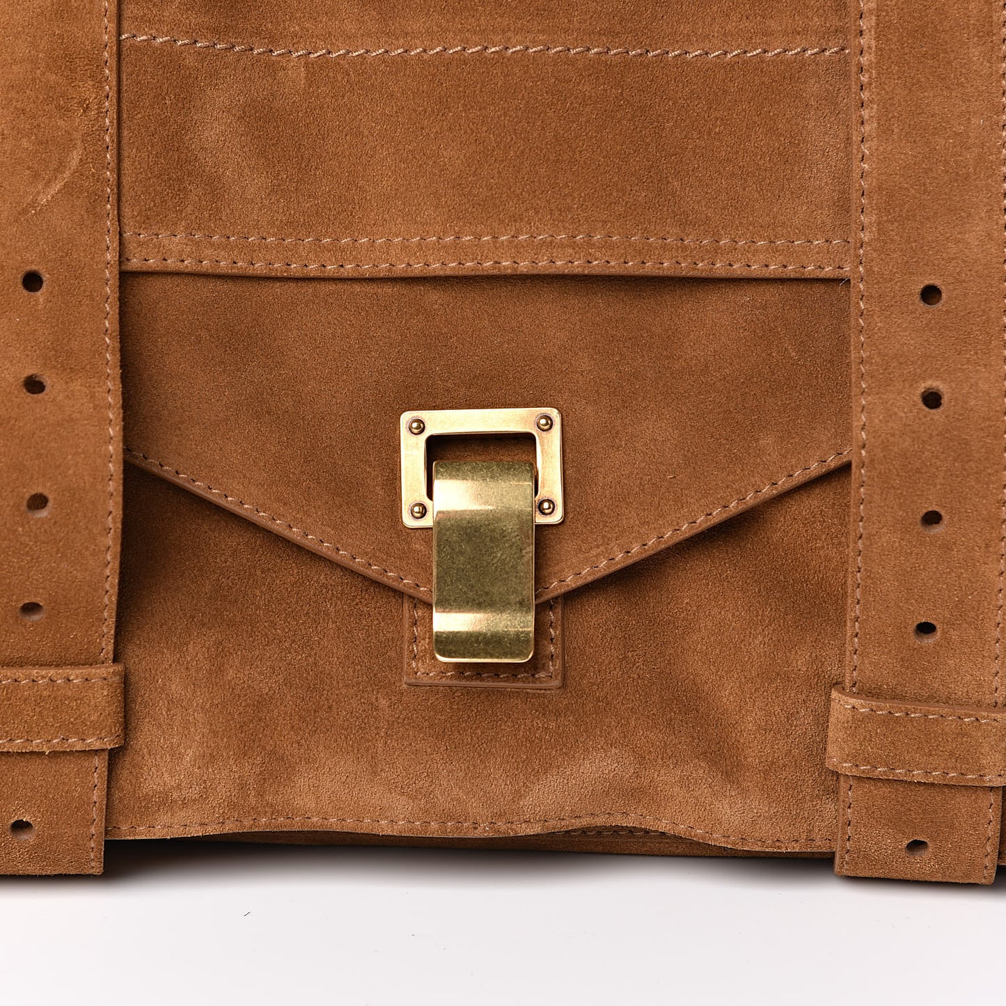Suede Medium PS1 Satchel Tobacco
