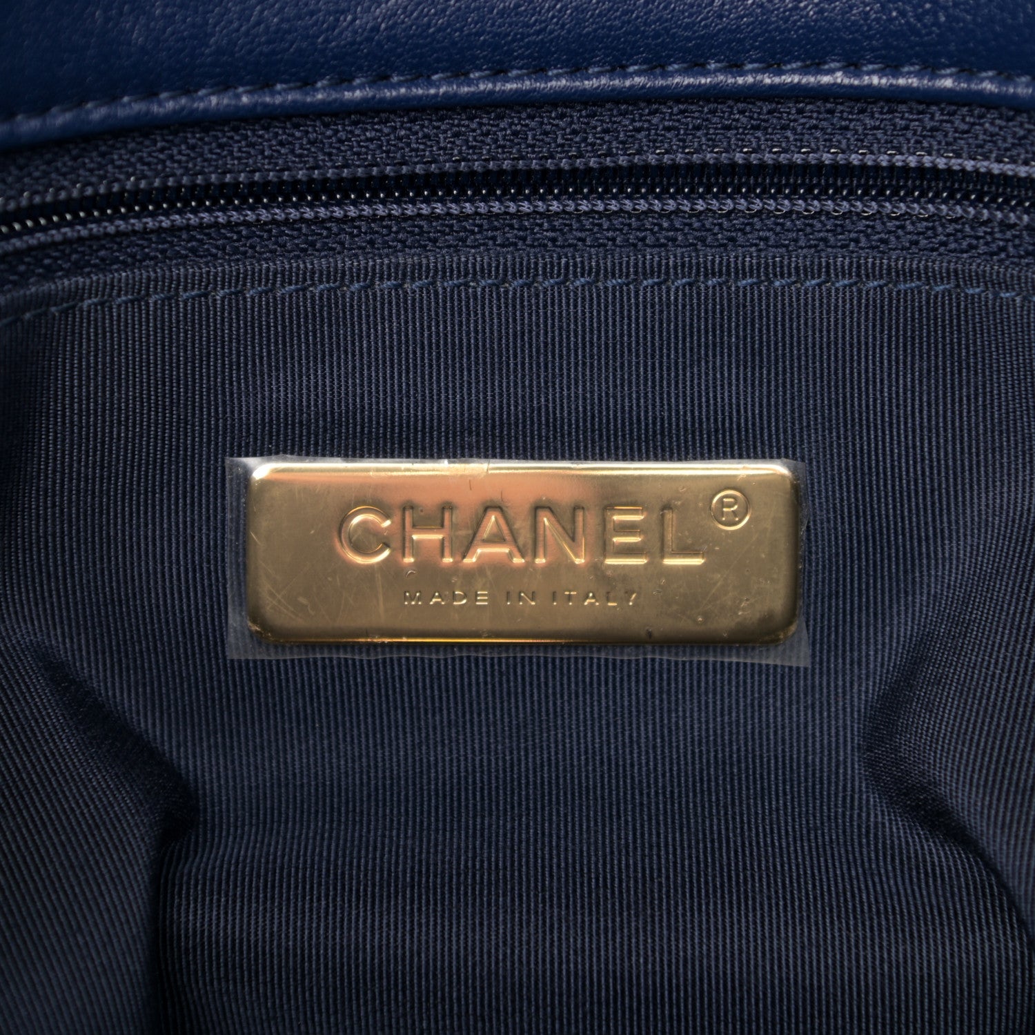 Chanel Goatskin Quilted Maxi Chanel 19 Flap Blue 8 of 10