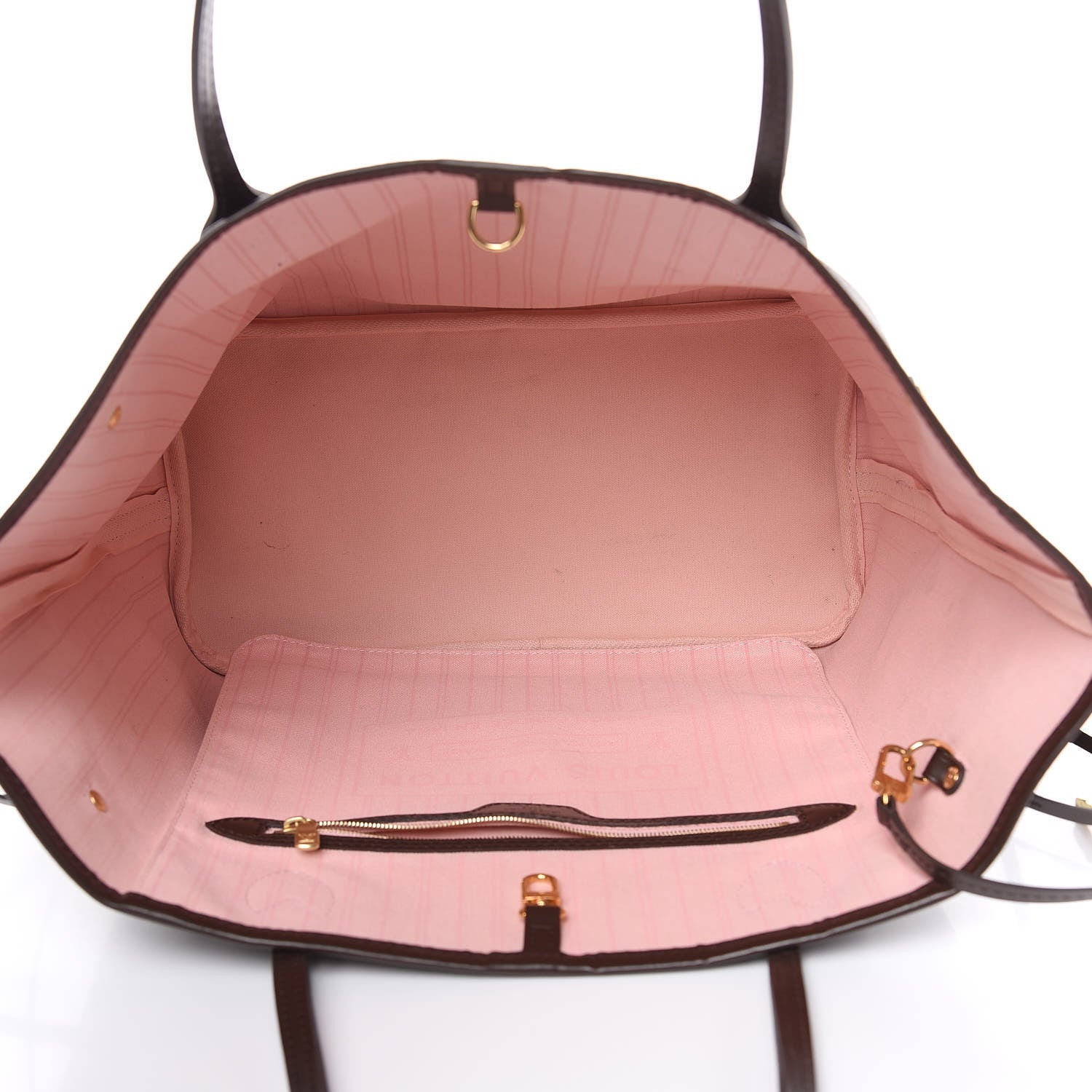 Louis Vuitton Damier Ebene Neo Neverfull MM Rose Ballerine 7 of 13