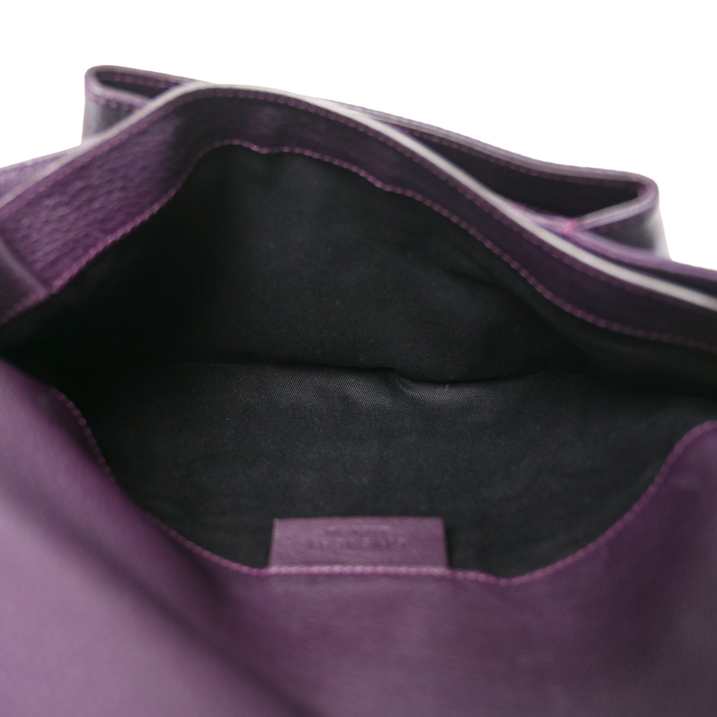 Sugar Goatskin Medium Antigona Envelope Clutch Aubergine