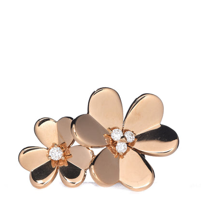 Van Cleef & Arpels 18K Yellow Gold Diamond Frivole Between The Finger Ring 51 5.75 1 of 6