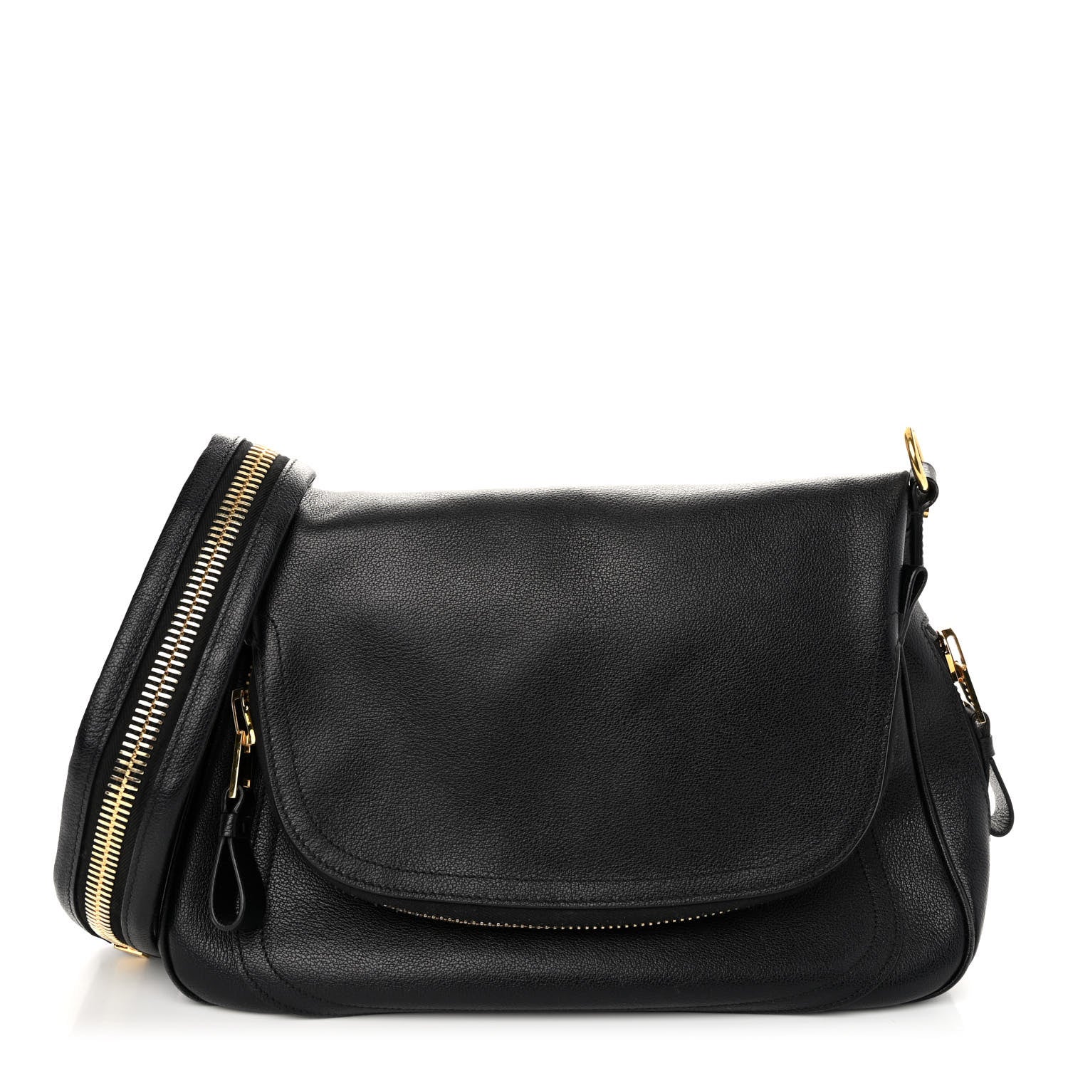 Tom Ford Calfskin Large Jennifer Crossbody Bag Black 1 of 9