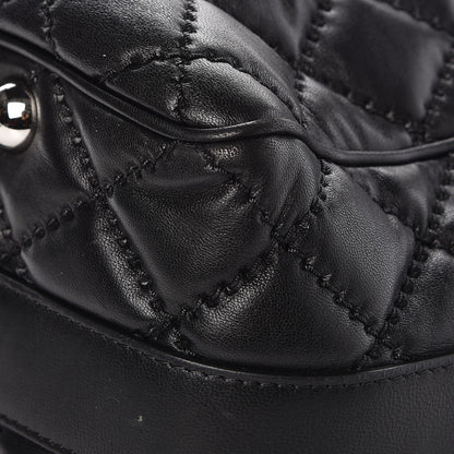 Chanel Lambskin Quilted Large Easy Carry Shopping Tote Black 11 of 12
