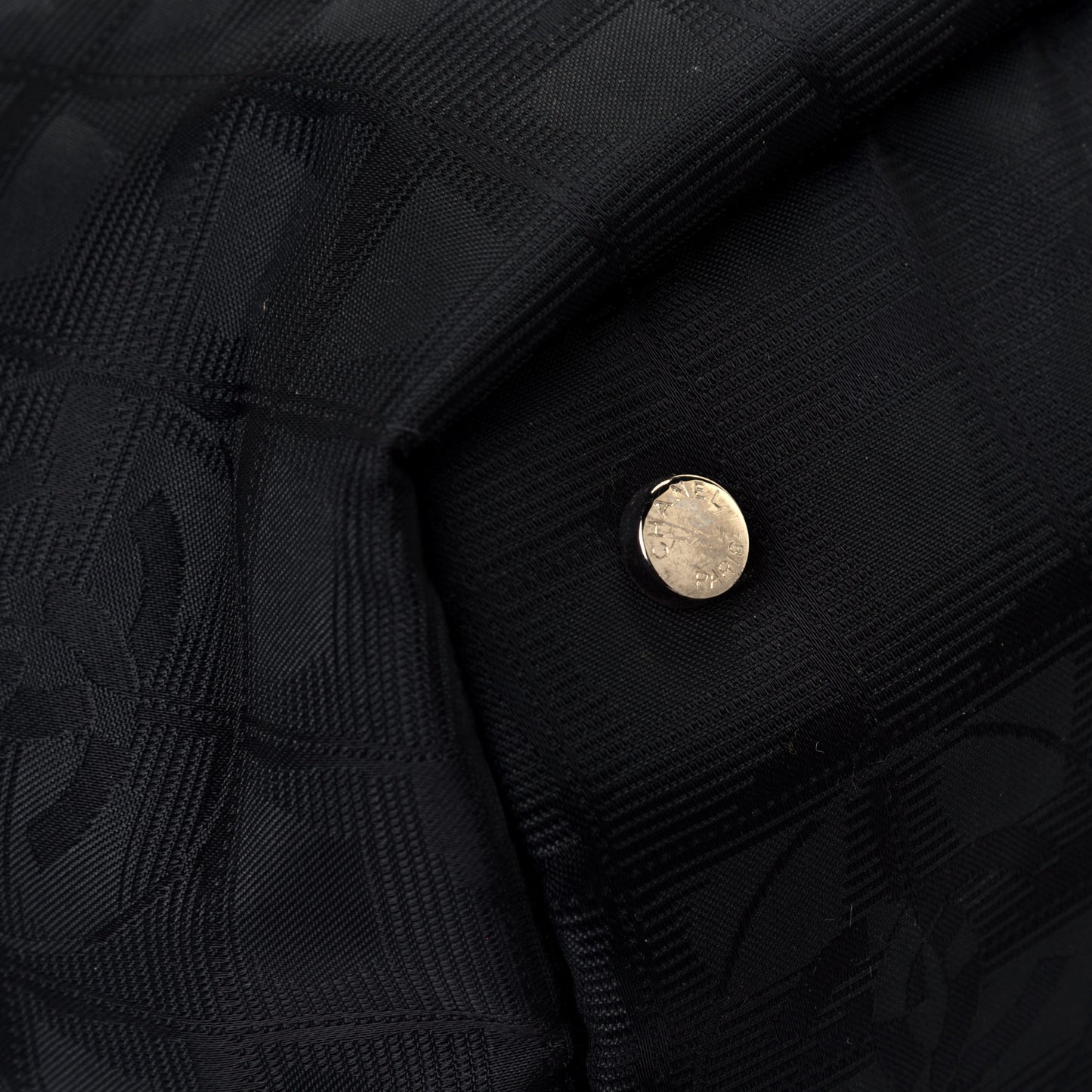 Nylon Large Travel Tote Black