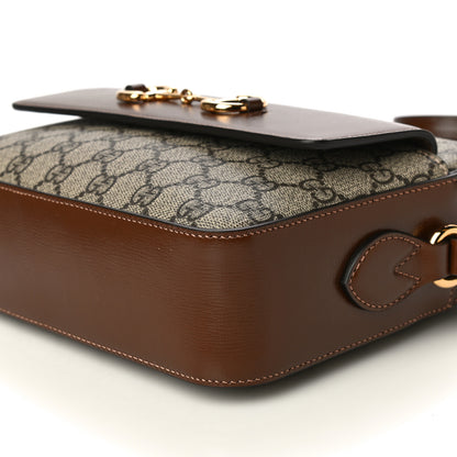 Gucci GG Supreme Monogram Small Horsebit 1955 Shoulder Bag Beige Brown Sugar 11 of 11