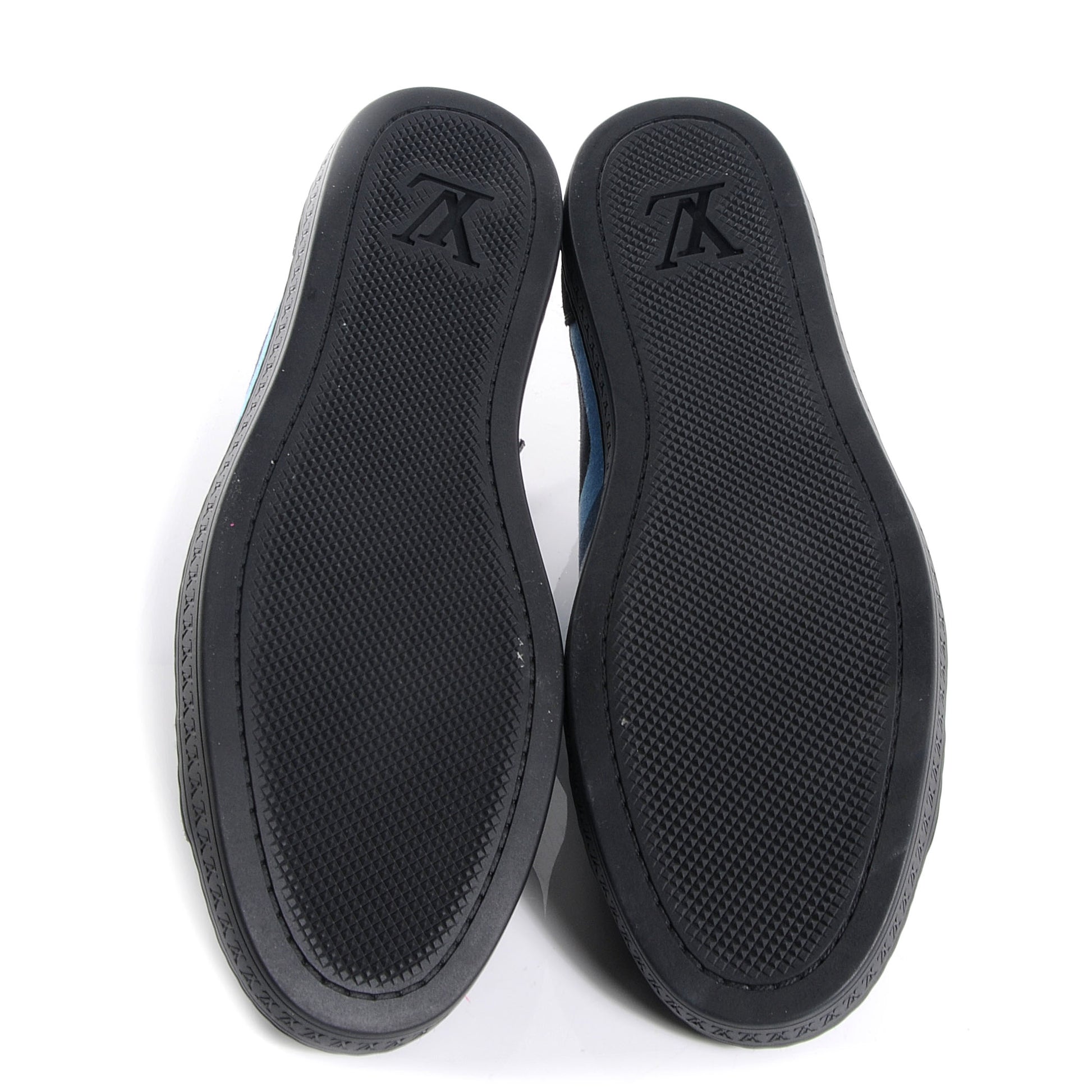 Louis Vuitton Suede Canvas Totem Sneakers 10 Black 4 of 7