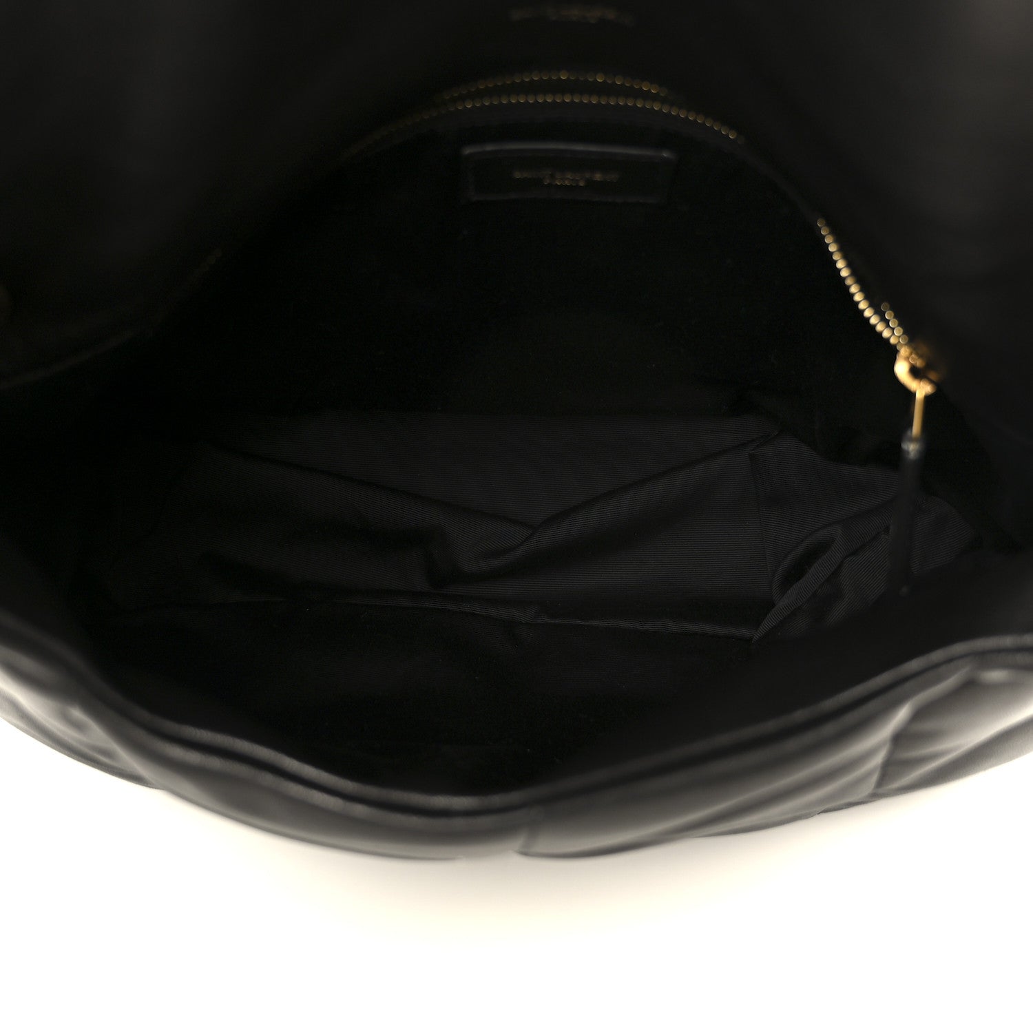 Saint Laurent Lambskin Quilted Medium Loulou Puffer Monogram Chain Satchel Black 5 of 11