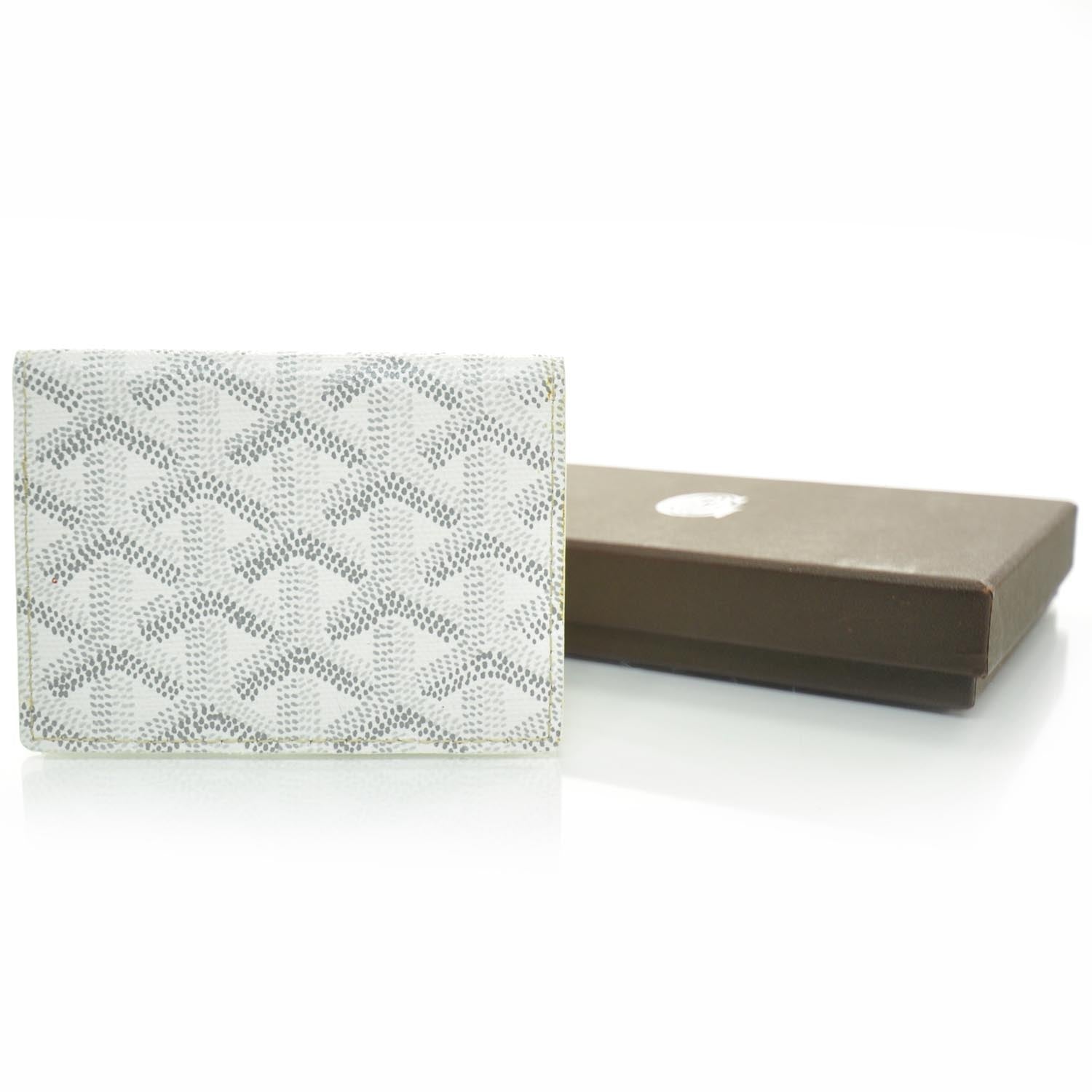Goyard Goyardine Saint Marc Folding Card Case White 2 of 7