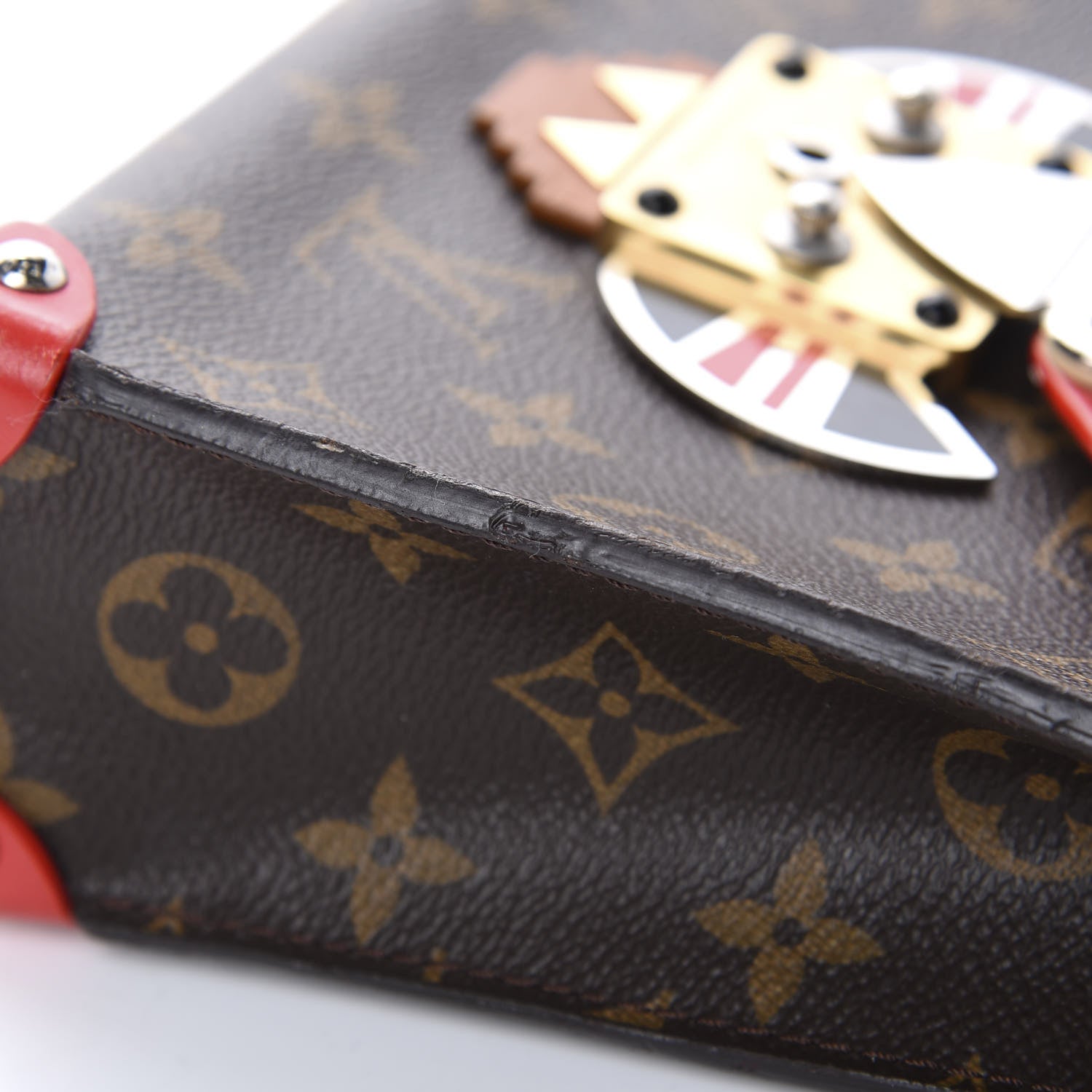 Louis Vuitton Monogram Pochette Mask PM Rouge 8 of 12