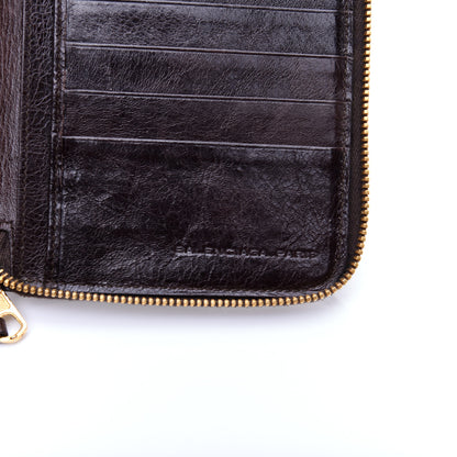Balenciaga Agneau Giant 12 Gold Hardware Compagnon Wallet Black 8 of 12