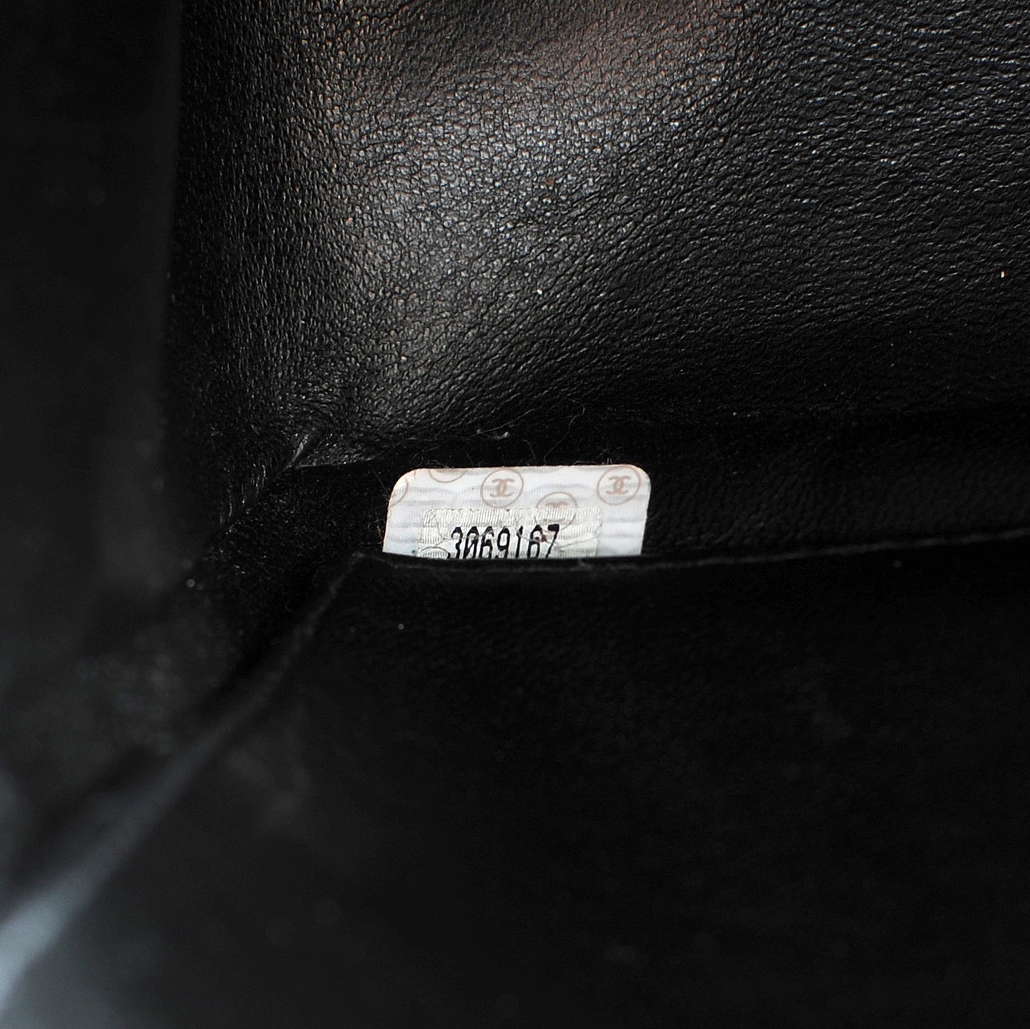 Lambskin Quilted CC Shoulder Bag Black