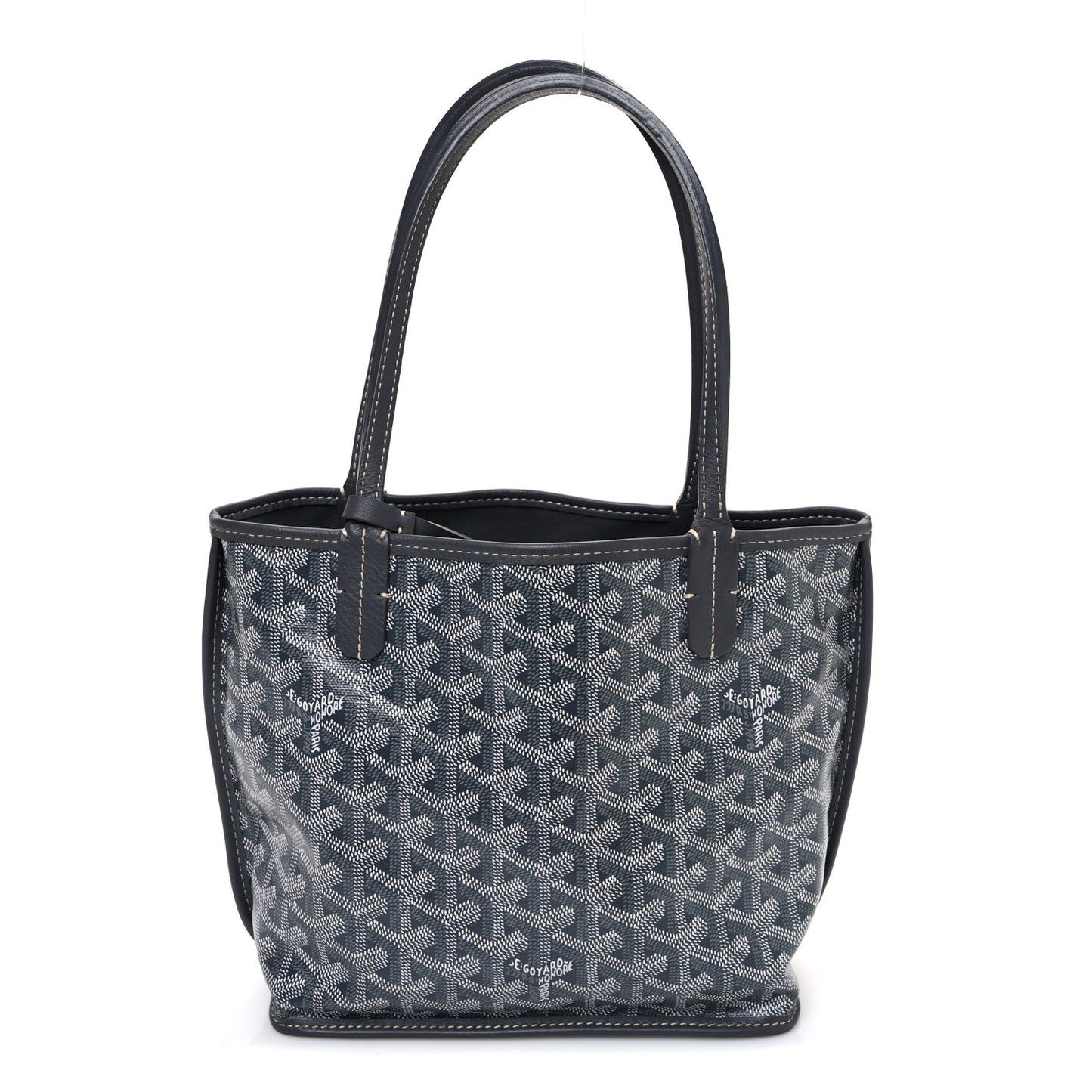 Goyardine Reversible Mini Anjou Grey