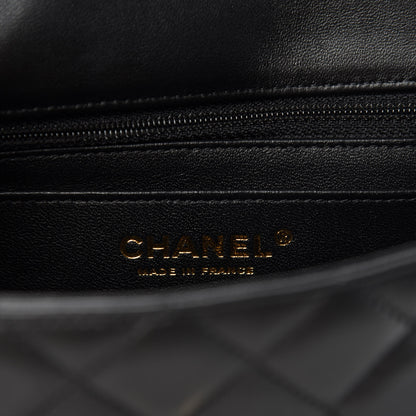 Chanel Lambskin Quilted Mini Coco Charms Rectangular Flap Black 8 of 11