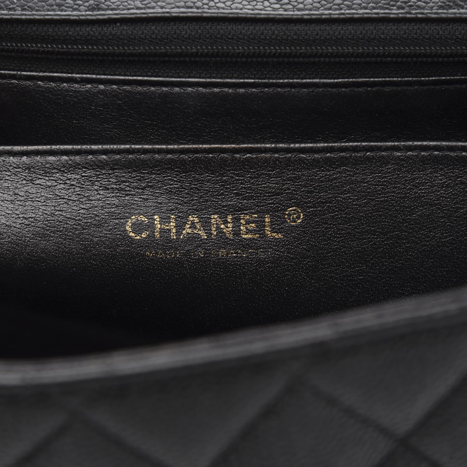 Chanel Caviar Jumbo Single Flap Black 6 of 14