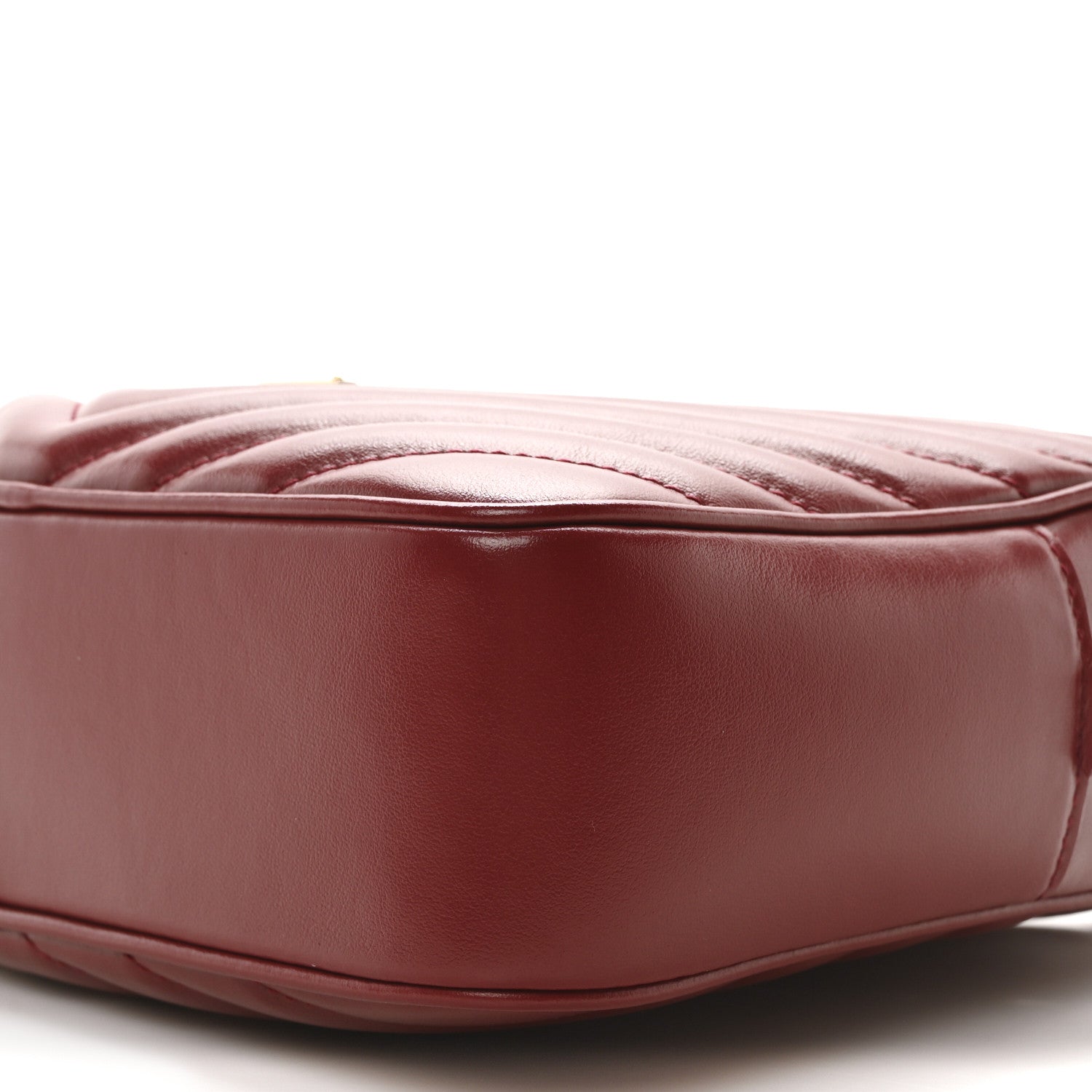 Saint Laurent Calfskin Matelasse Monogram Lou Camera Bag Opyum Red 10 of 10