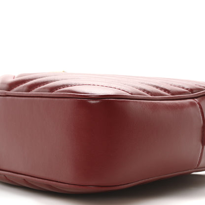 Saint Laurent Calfskin Matelasse Monogram Lou Camera Bag Opyum Red 10 of 10