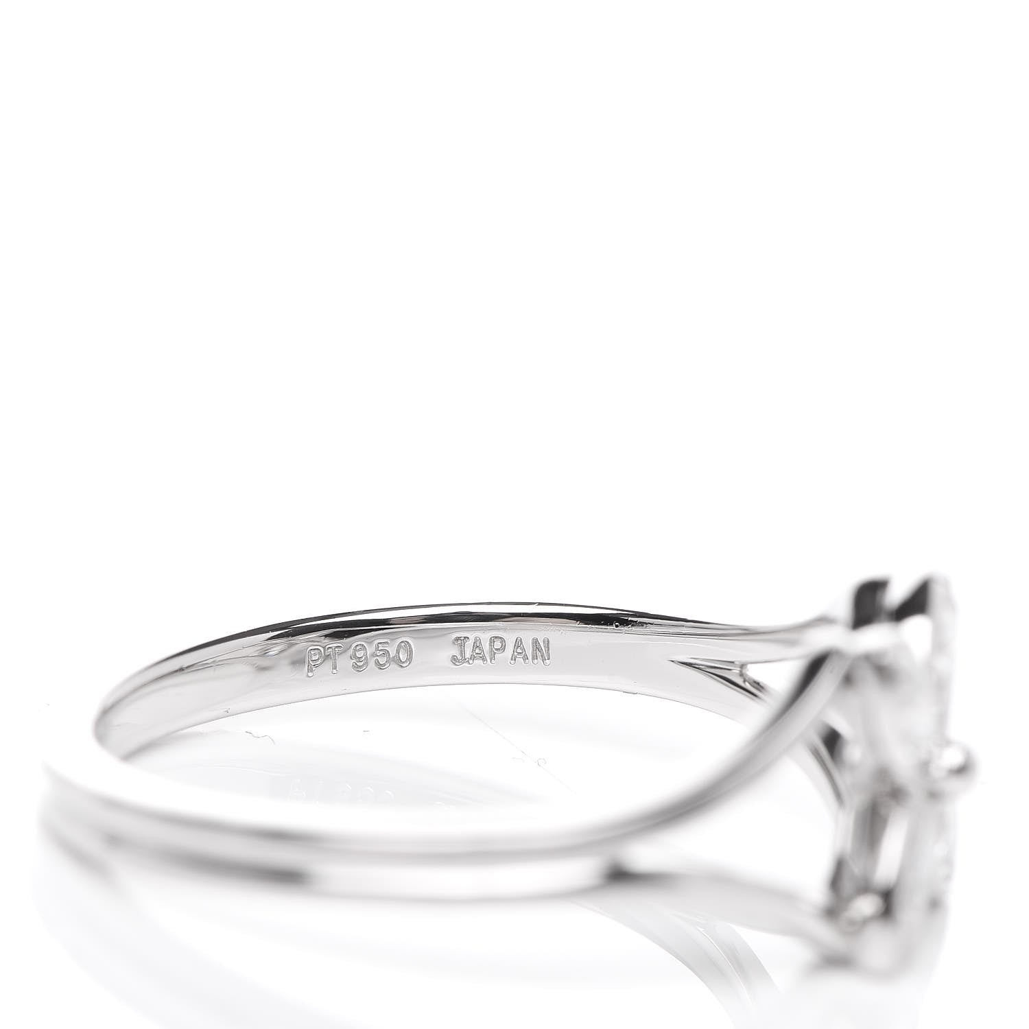 Tiffany Platinum Diamond Victoria Ring 51 5.75 5 of 6