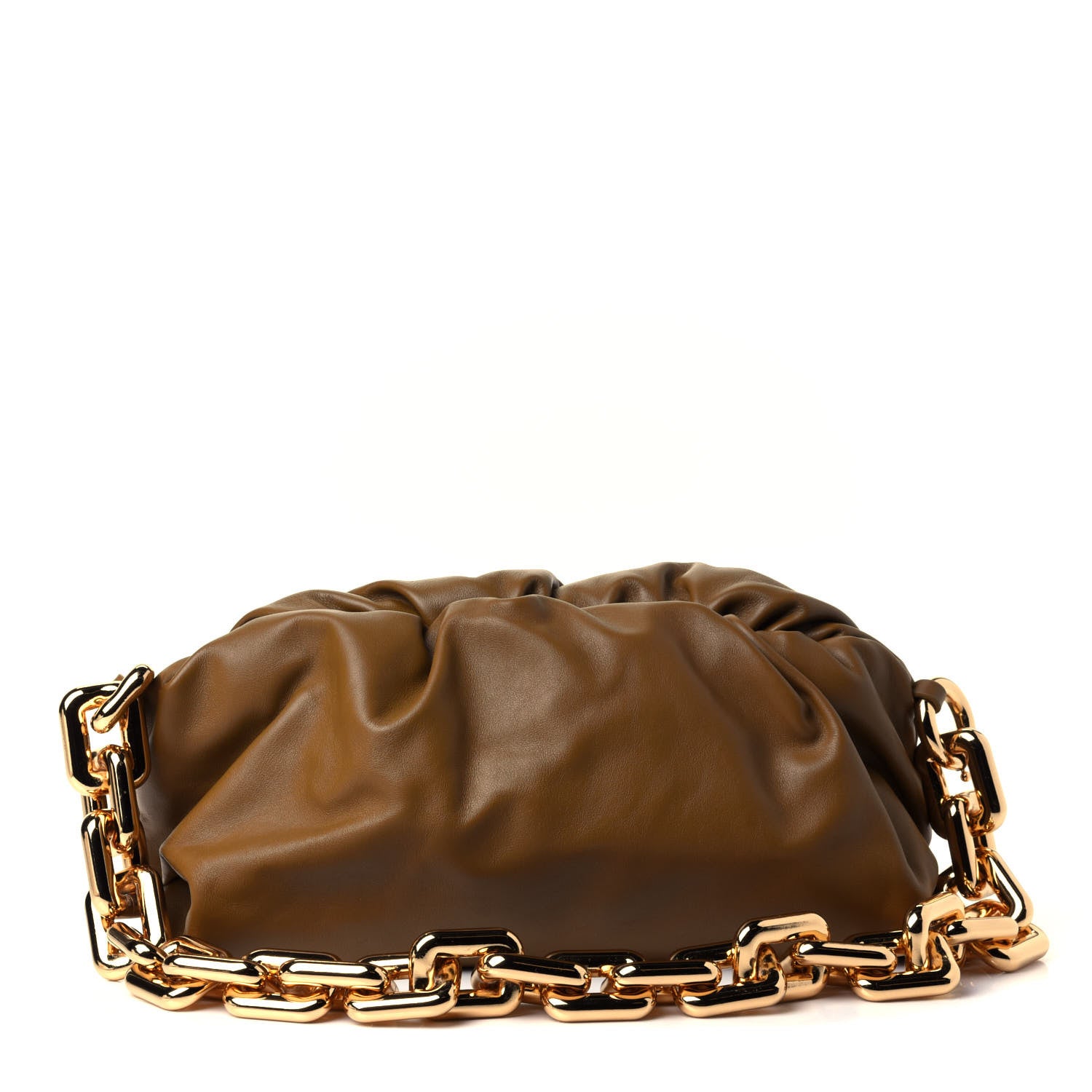 Bottega Veneta Calfskin The Pouch Chain Cammello 1 of 4