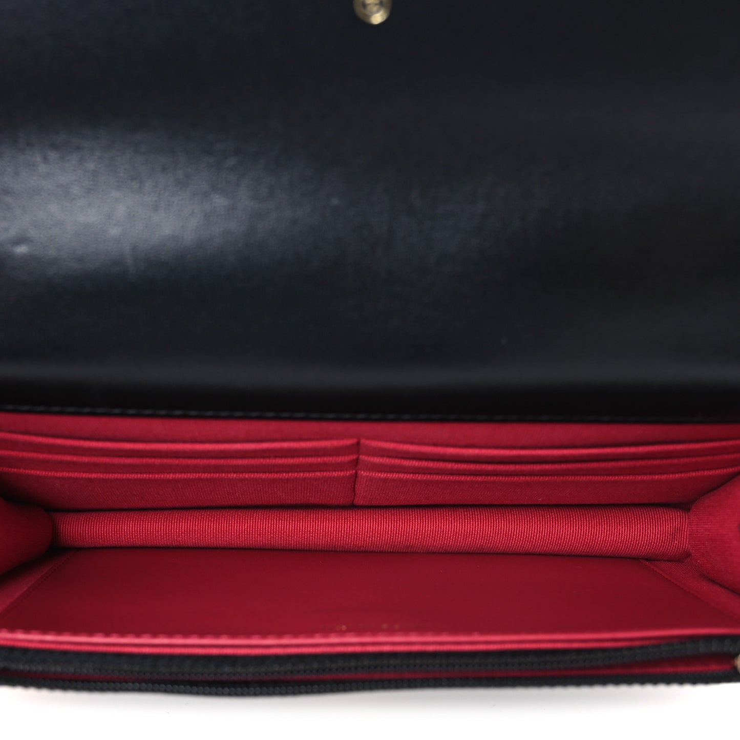 Lambskin Quilted Chanel 19 Wallet On Chain WOC Black