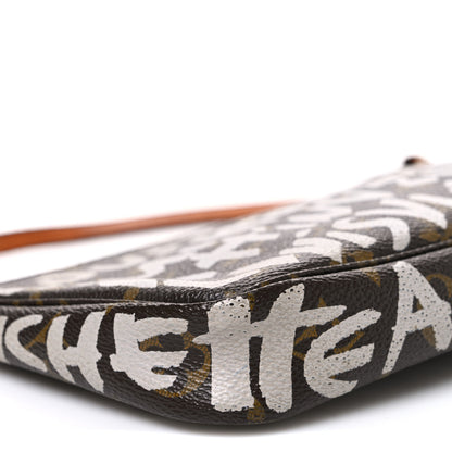 Louis Vuitton Monogram Graffiti Pochette Accessories Silver 9 of 12