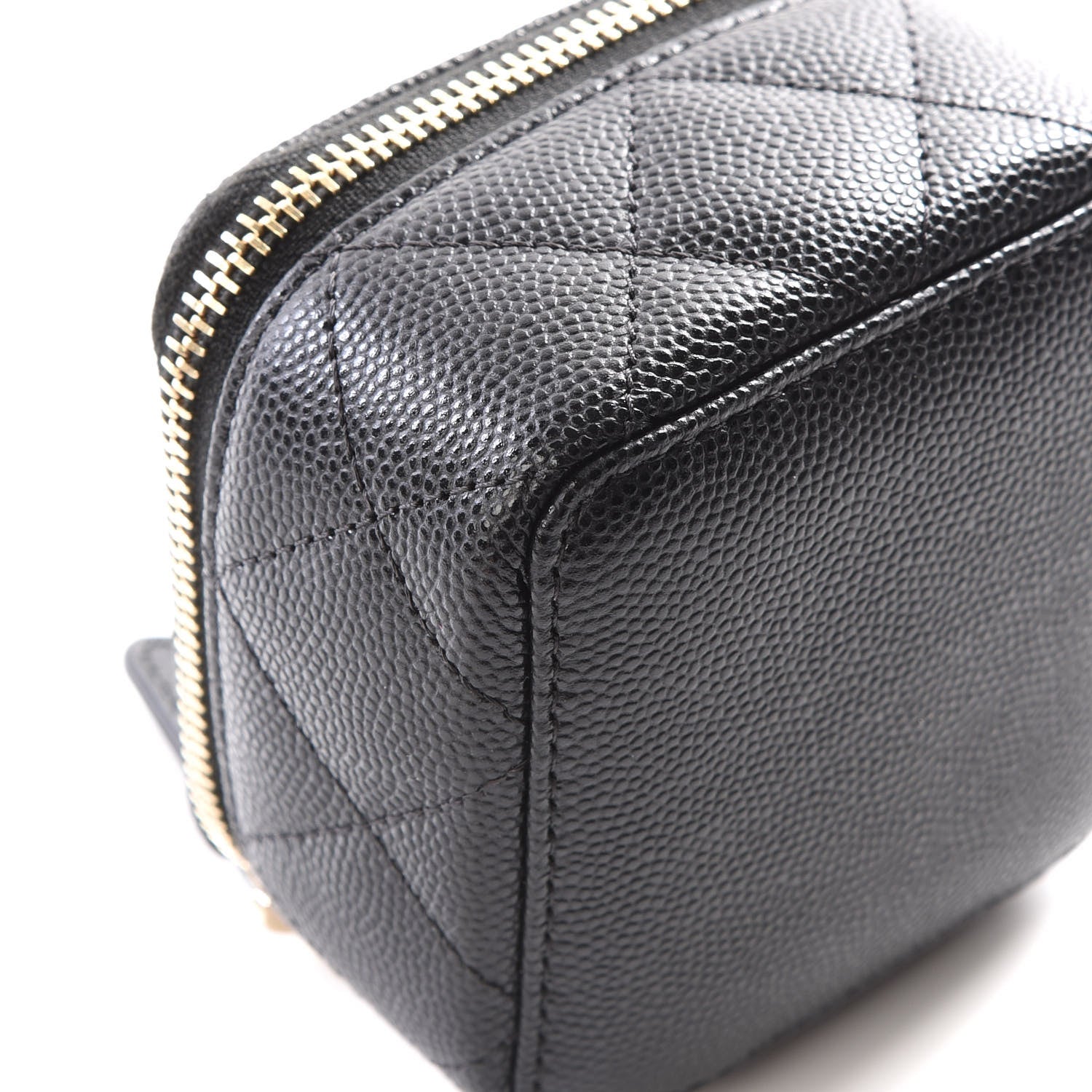 Chanel Caviar Quilted Jewelry Travel Case Black 5 of 11