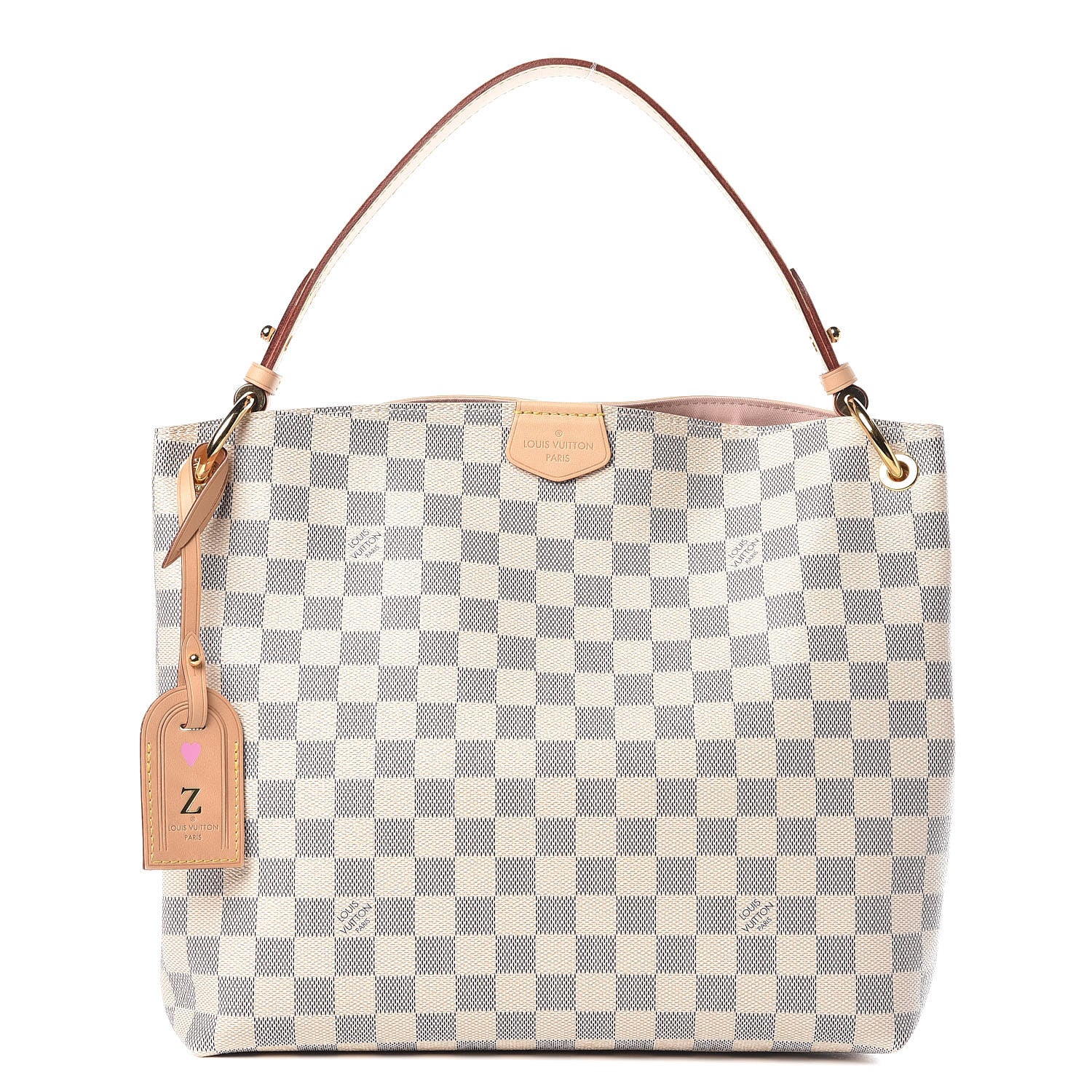 Louis Vuitton Damier Azur Graceful PM Rose Ballerine 1 of 13