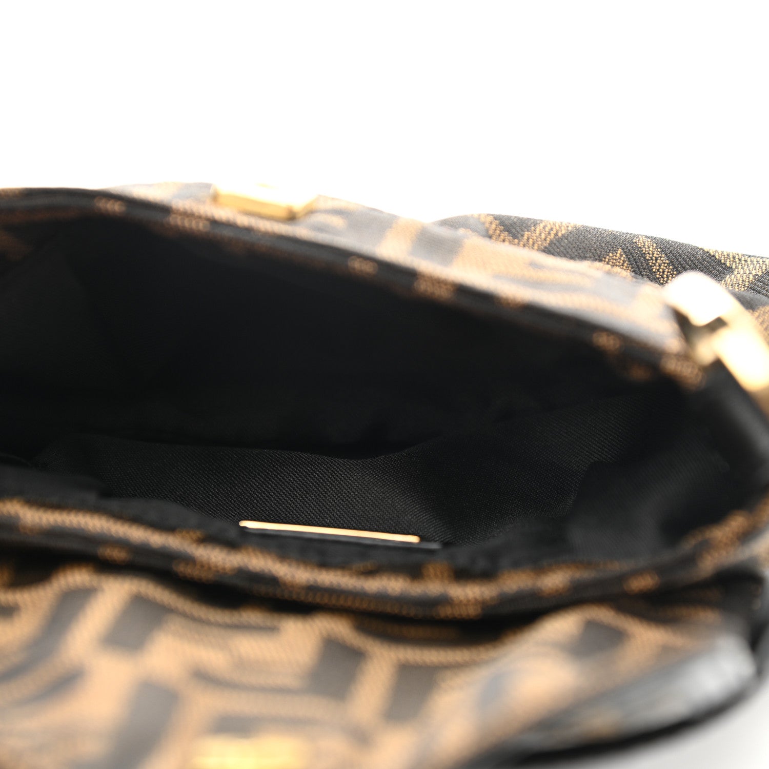 Fendi Zucca Mini Chef Shoulder Bag Tobacco Black 5 of 10
