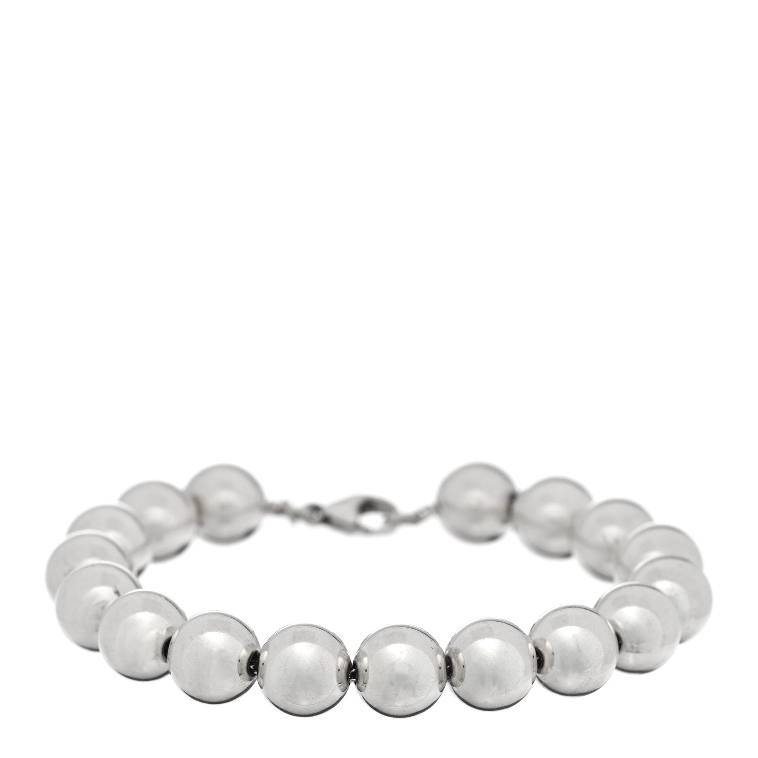 Tiffany Sterling Silver 10mm Hardwear Ball Bracelet 1 of 3