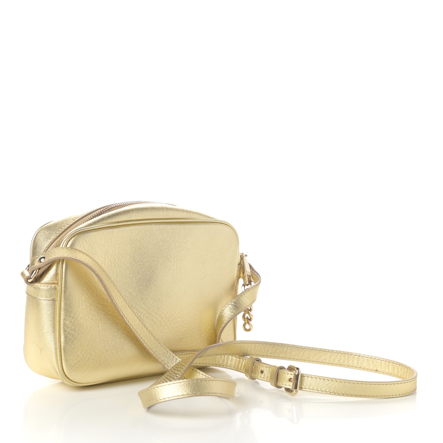 Versace Grained Calfskin Palazzo Medusa Camera Bag Gold 3 of 9
