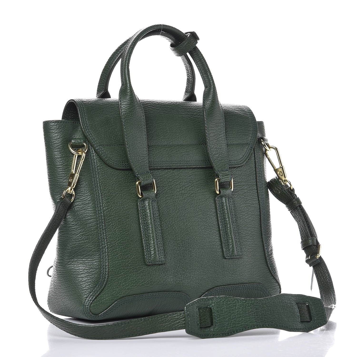 3.1 Phillip Lim 3.1 Textured Calfskin Medium Pashli Satchel Jade 4 of 9