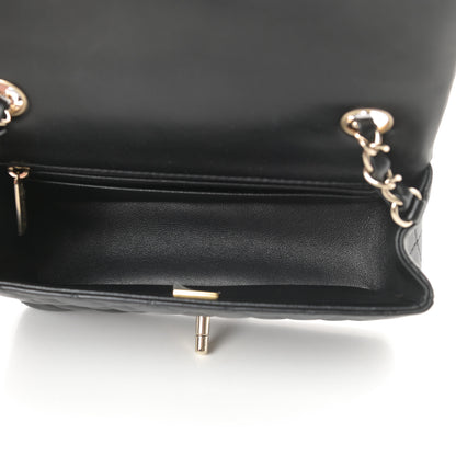 Chanel Lambskin Quilted Mini Rectangular Flap Black 6 of 12