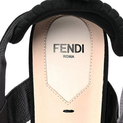 Fendi Technical Mesh Colibri Slingback Ballerina Flats 39 Black 7 of 7