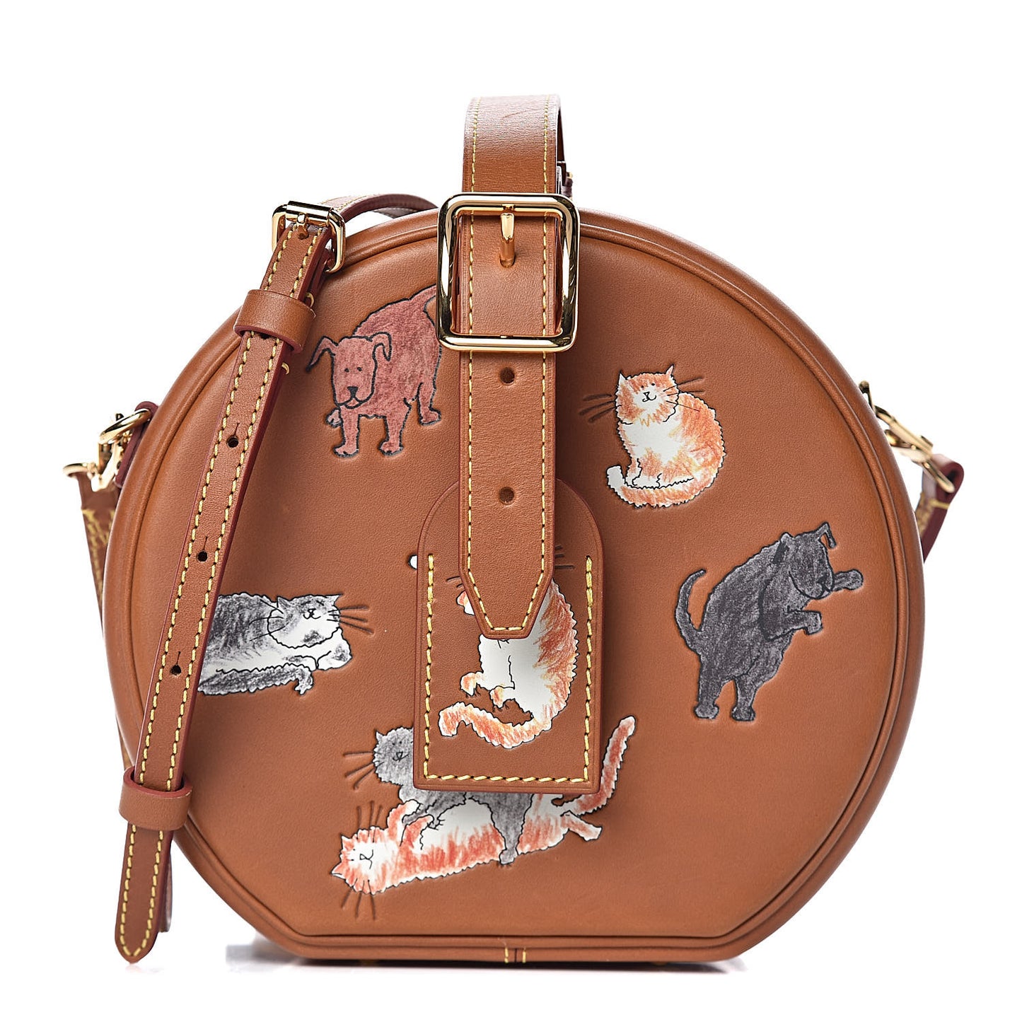Calfskin Catogram Petite Boite Chapeau Tan