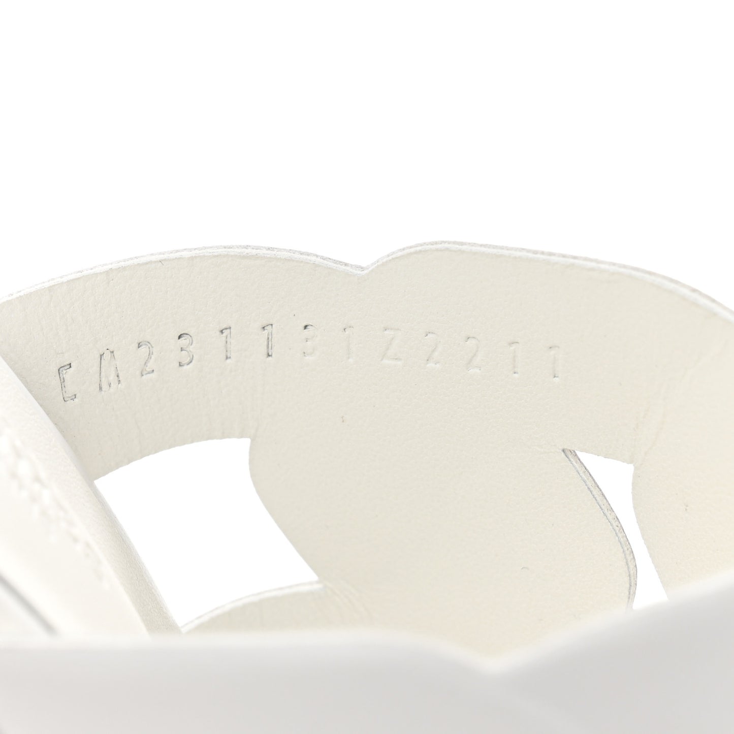 Nappa Gaby 60 Sandal 37.5 White
