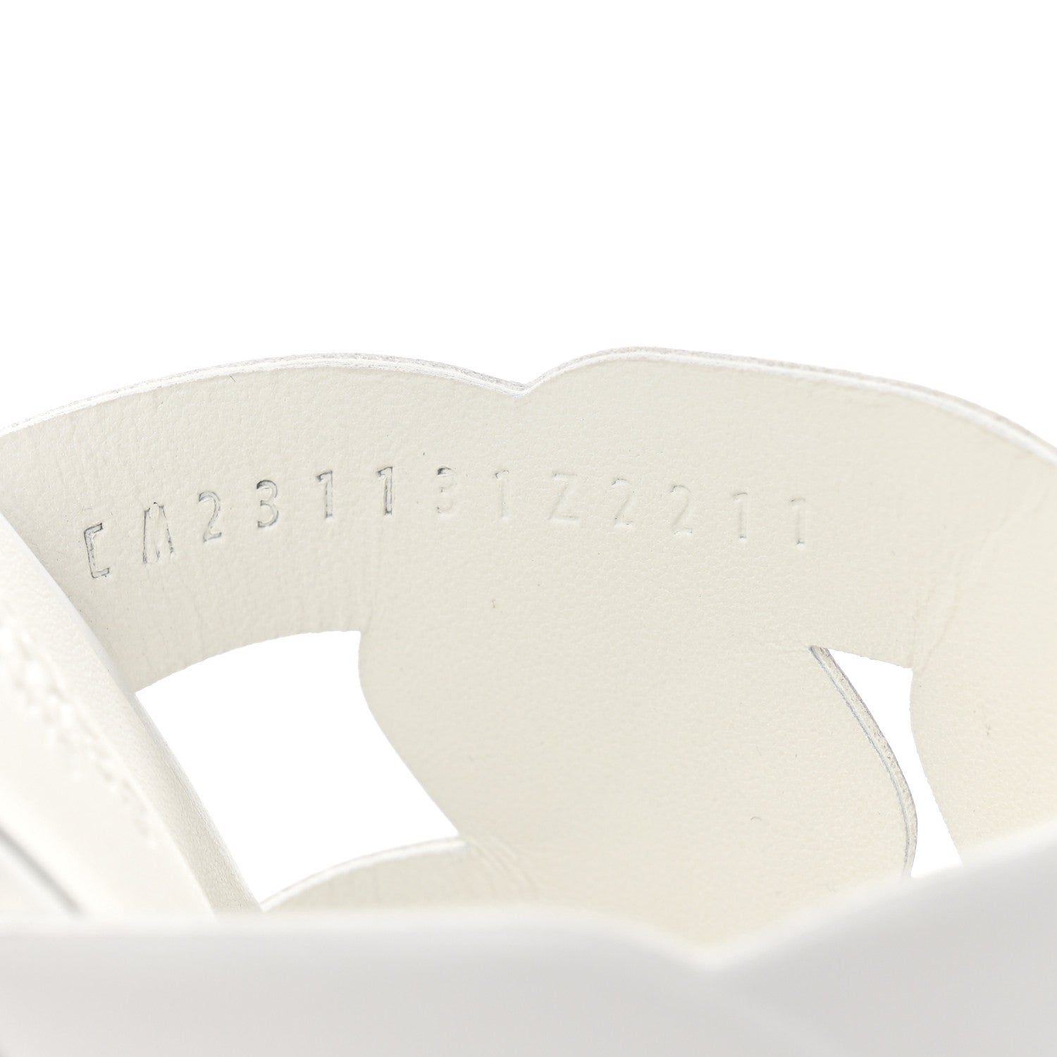 Hermes Nappa Gaby 60 Sandal 37.5 White 9 of 10
