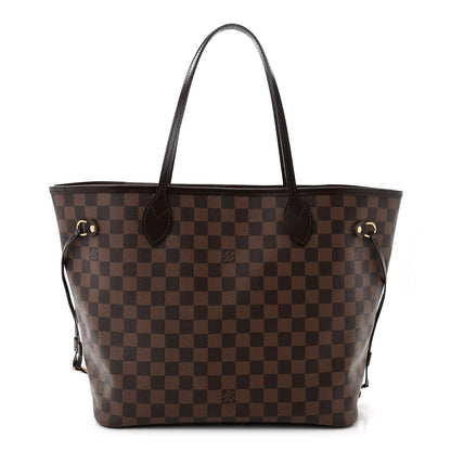 Louis Vuitton Damier Ebene Neo Neverfull MM Rose Ballerine 1 of 14