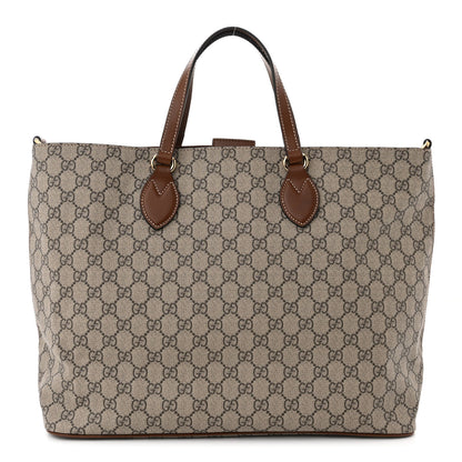Gucci Soft GG Supreme Monogram Medium Crossbody Tote Beige Cuir 1 of 10