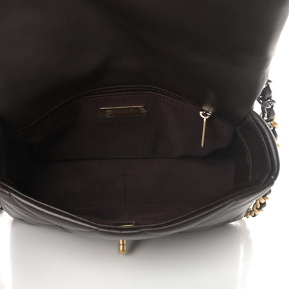 Chanel Lambskin Quilted Medium Chanel 19 Flap Dark Brown 5 of 10