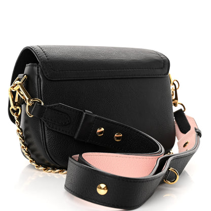 Louis Vuitton Grained Calfskin Lockme Tender Black 9 of 9