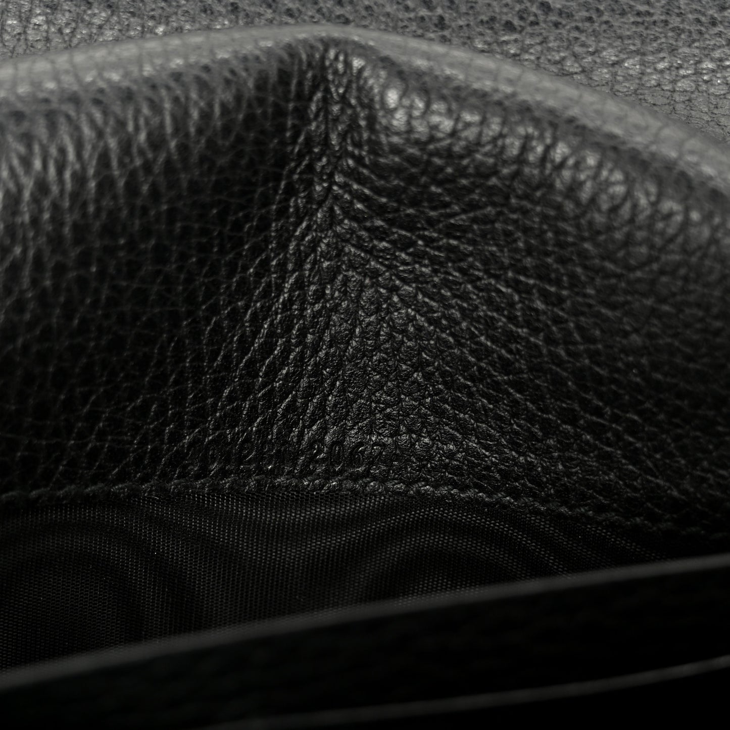 Calfskin Mini Dionysus Chain Wallet Black