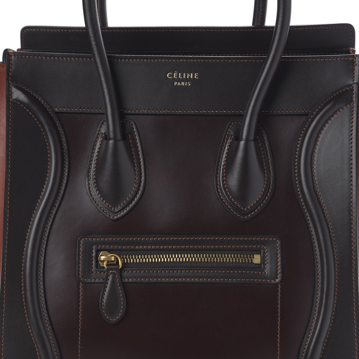 Satin Smooth Calfskin Micro Tri-Color Luggage