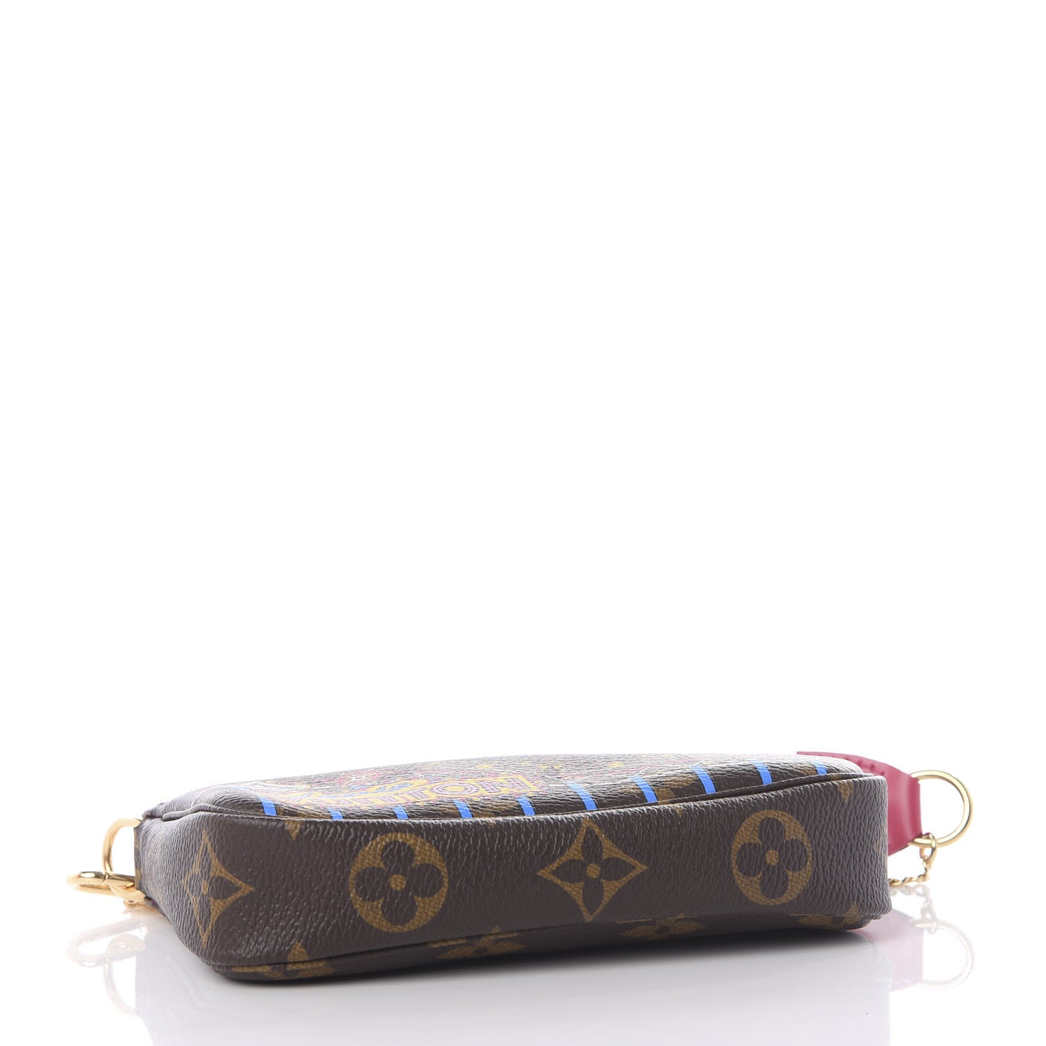 Louis Vuitton Monogram 2020 Christmas Animation Roller Coaster Mini Pochette Accessories Pivoine 2 of 7