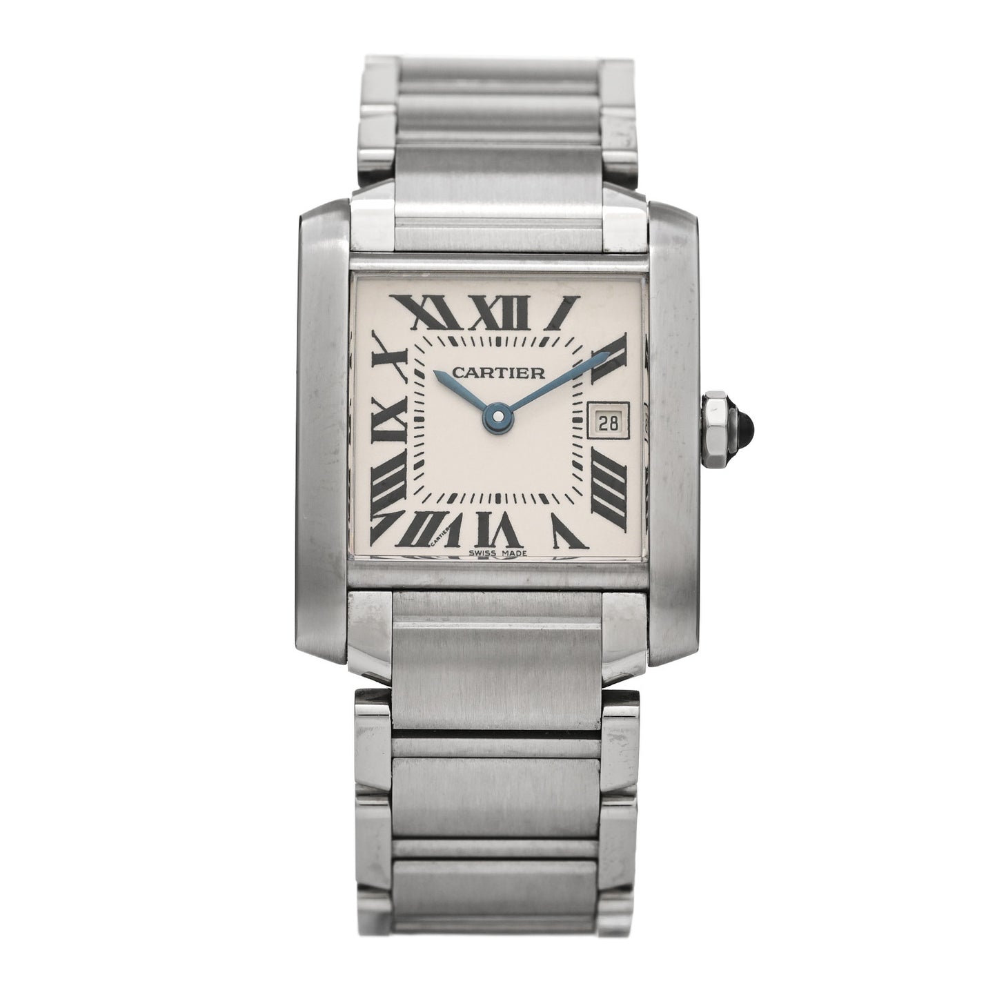 Stainless Steel 25mm Tank Francaise Quartz Watch