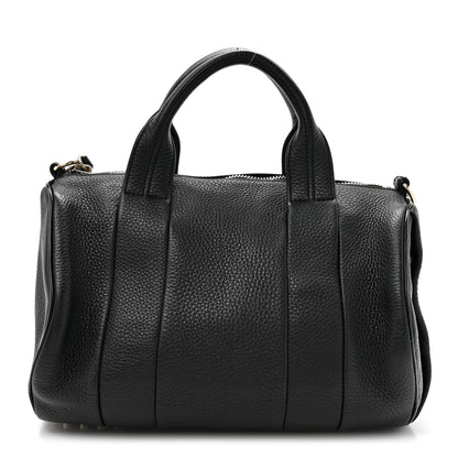 Alexander Wang Pebbled Lambskin Rocco Black Pale Gold Hardware 1 of 11