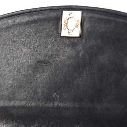 Chanel Lambskin Quilted Small Single Flap Bag Navy 8 of 13