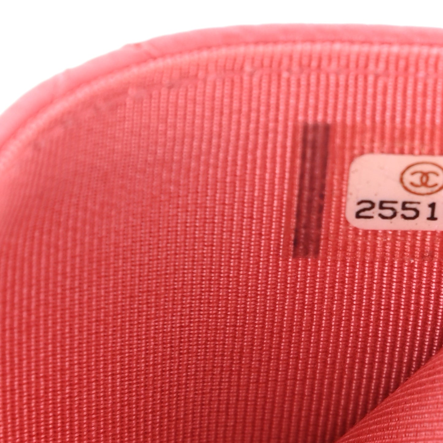 Caviar Quilted Flap Card Holder Pink