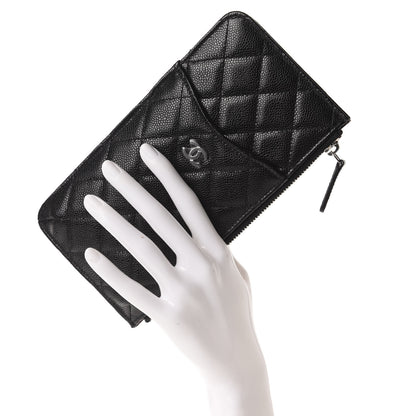 Chanel Caviar Quilted Classic iPhone Pouch Black 2 of 8